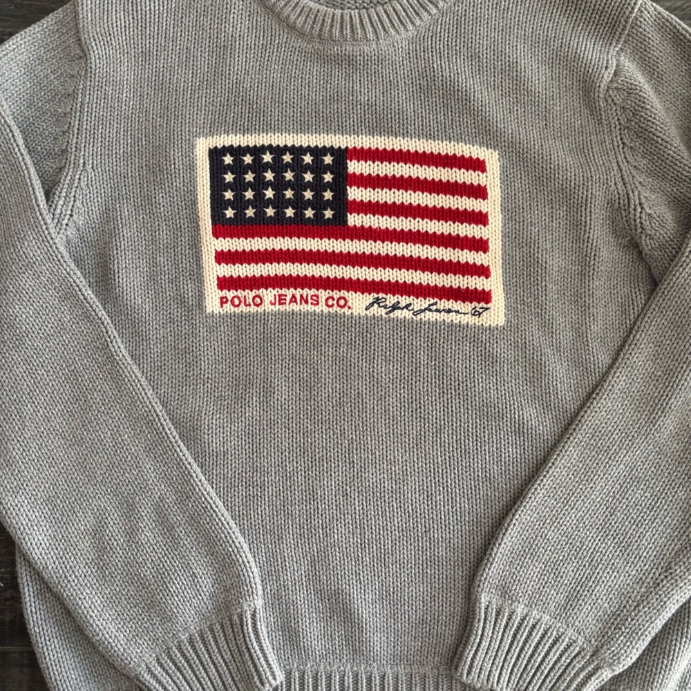 Vintage Polo Jeans Co. Ralph Lauren Cable Knit Sweater Large